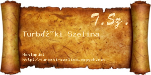 Turbéki Szelina névjegykártya